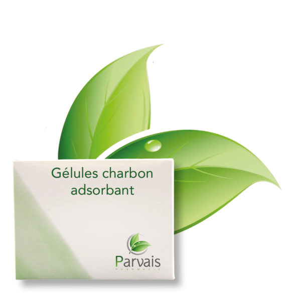 Gélules de charbon adsorbant